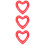 3Pcs Heart Shaped Inflatable Swimming Ring Pool Float Lounger 8