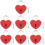 7 Unidades Zinc Mini Corazón Antioxidante 9