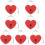 7 Unidades Zinc Mini Corazón Antioxidante 6