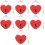 7 Unidades Zinc Mini Corazón Antioxidante 8
