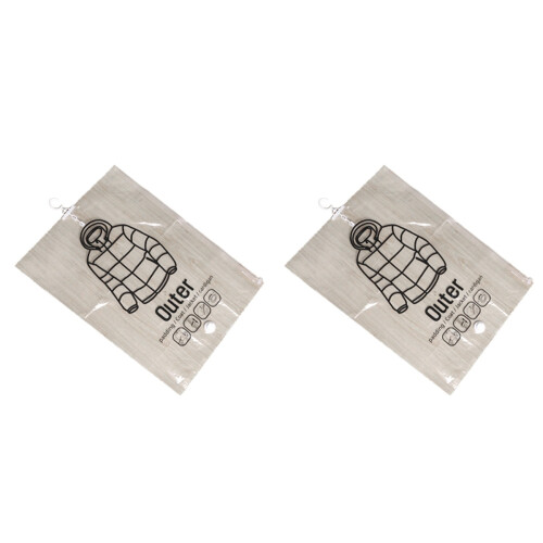 2Pcs Side Pull Sorting Bag Clear Vacuum Storage Bag for Clothes 1