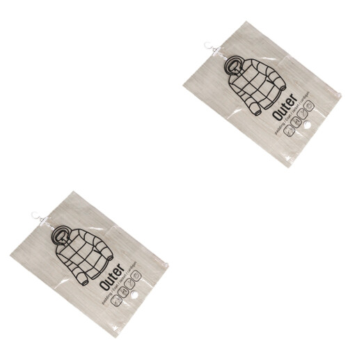 2Pcs Side Pull Sorting Bag Clear Vacuum Storage Bag for Clothes 2