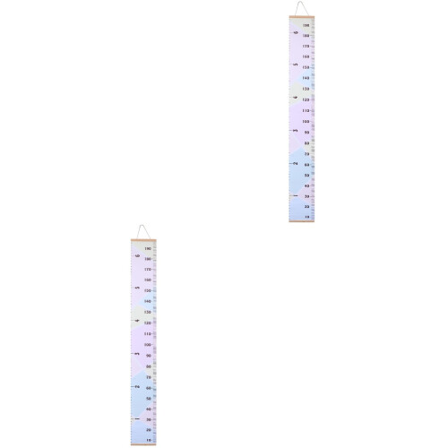 2 Sets Removable Wall Hanging Growth Charts Macaron Colors 2