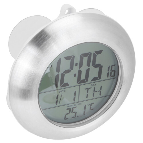 Duschwanduhr, tragbare wasserdichte Digitaluhr mit 2