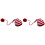 2 Pezzi Cappello Neonato a Mano con Palla Rosso+ 2