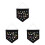 3 Pièces Épinglette Enamel Pin Badge Toile Murale 3