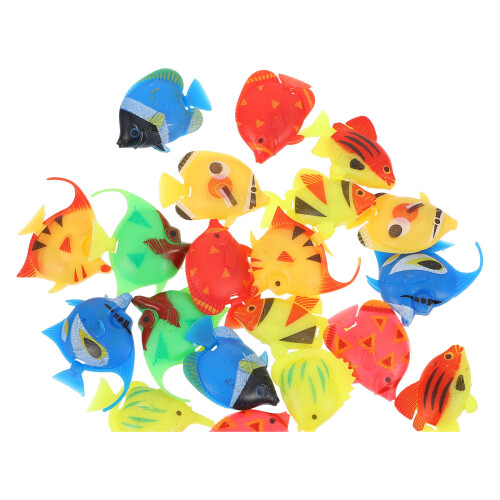 20St Mini Kunstvissen Plastic Aquarium Decoratie