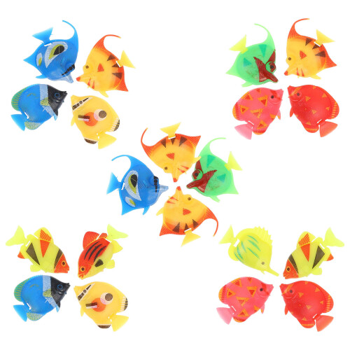 20St Mini Kunstvissen Plastic Aquarium Decoratie 2