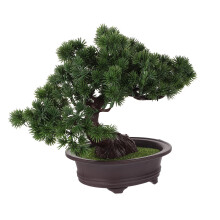 2 Pezzi Decorazione Artificiale Pino In Vaso Bonsai In