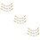 9 Dames Trui Clips Legering Ster Dubbelzijdig Drie Kleuren 9