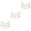 9 Dames Trui Clips Legering Ster Dubbelzijdig Drie Kleuren 5