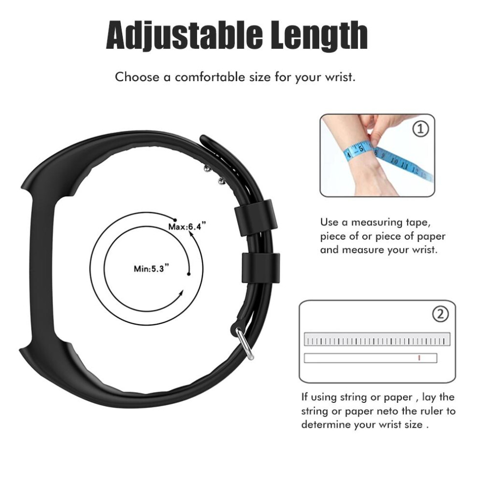 Silicone Watch Band Replacement For A360 A370 240X21mm Blue 6911359677802