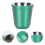 3 Stks Draagbare Dubbele Thermobeker RVS Koffiebeker 10
