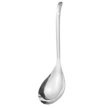 Mestolo per pasta facile da pulire, schiumarola in acciaio inox con fori per uno scolo efficiente durante la cottura e la frittura, impugnatura