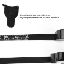 Retractable 150cm/60in Black Body Tape Measure for Waist and More