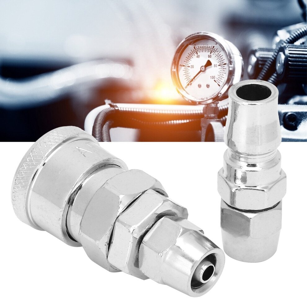 2Pcs Alloy Steel Self-Locking Pneumatic Quick Connectors, 20Sp+20Pp 3161359684161