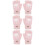 3 Paar Kinder Plüsch Halbfinger Für Draußen Pink 8