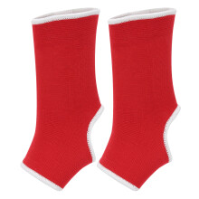 Red Nylon Ankle Brace Support for Boxing, Sanda, and Protection