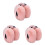 3 Unidades Protector De Plegable Para Niñas Mujer Rosa 2