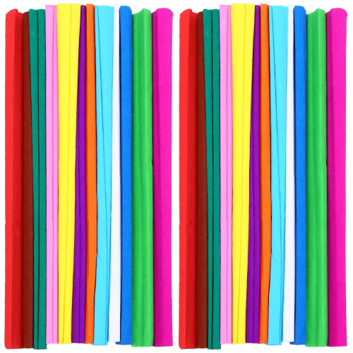 24 Rouleaux Crépon Pour Fleurs Artisanales 1