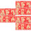 180 Pièces Enveloppe Rouge Année Motif 7