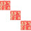180 Pièces Enveloppe Rouge Année Motif 10