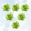 12Pièces Broches Verte Décoration 11