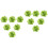 12Pièces Broches Verte Décoration 4