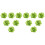 12Pièces Broches Verte Décoration 2