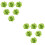 12Pièces Broches Verte Décoration 6