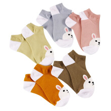 5 Pares Calcetines Tobilleros Cortos Niña