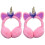 2 Pièces Bonnets D'oreilles En Pour Rose 2