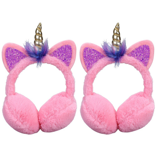 2 Pièces Bonnets D'oreilles En Pour Rose 1