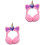 2 Pièces Bonnets D'oreilles En Pour Rose 3