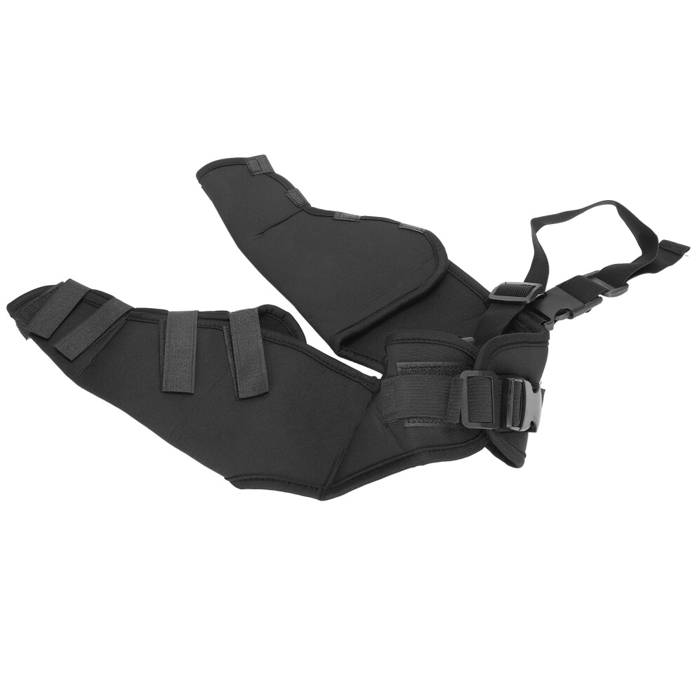 Dog Leg Brace Protector Surgical Support Knee Pad for Injury Recovery Black S