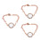 3 Pièces Bracelet Magnétique En Pendentifs 2