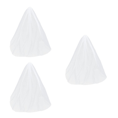 3 Piezas Novia Largo Capa con Peine 2 1