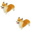 2 Pezzi Cucciolo Corgi Per Bambini Decorazione 6
