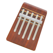 Mini Pianoforte 5 Note Kalimba In Legno Marrone Rossiccio