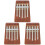 Mini Pianoforte 5 Note Kalimba In Legno Marrone Rossiccio 3