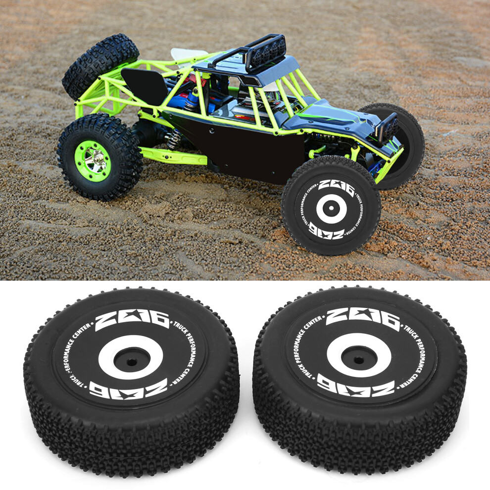Rubber Front Tire Pair For 1/12 Rc Car 124018, 72Mm Black 5011359688769