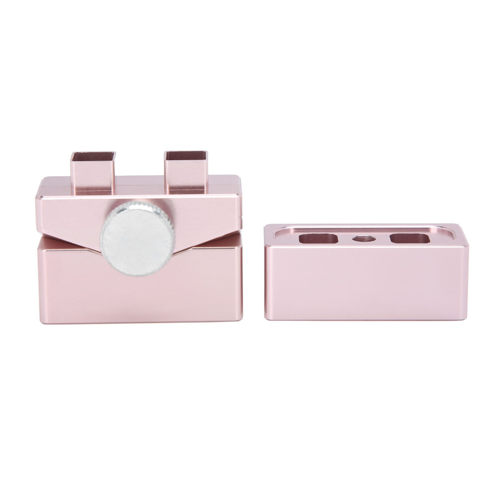 DIY Lipstick Mold Aluminum Rose Gold 2 Holes Makeup Tool