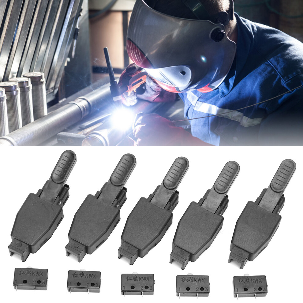 Set Of 10 Tig Torch Switch Parts In Black For Argon Welding Abs Accessories 5051359694124
