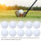 10PCS Double Layer Golf Practice Balls Soft Putting Training Balls Golf Gear 8