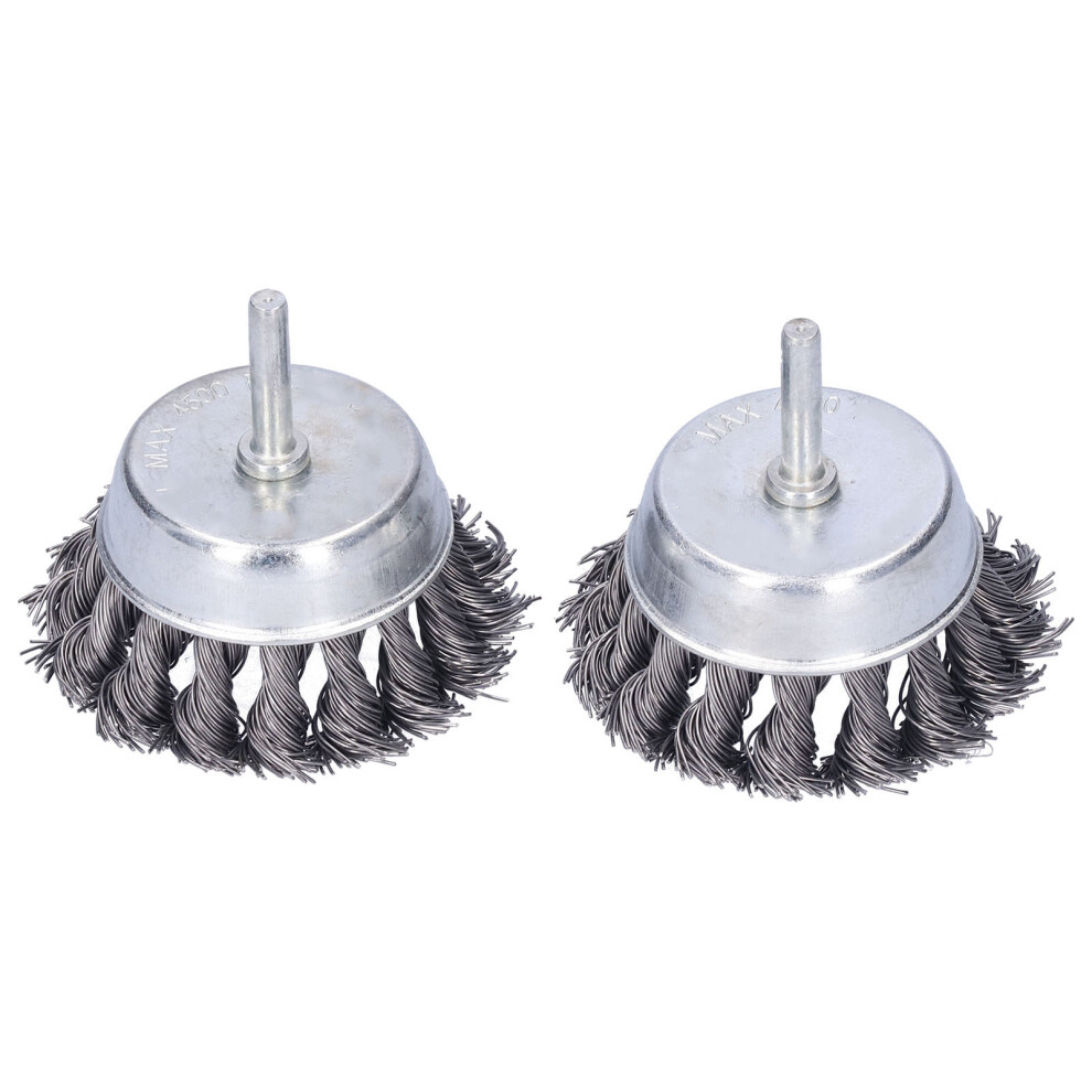 6Pcs Steel Twisted Wire Brush Set For Deburring Rust Removal Drill Attachments 4161359700693