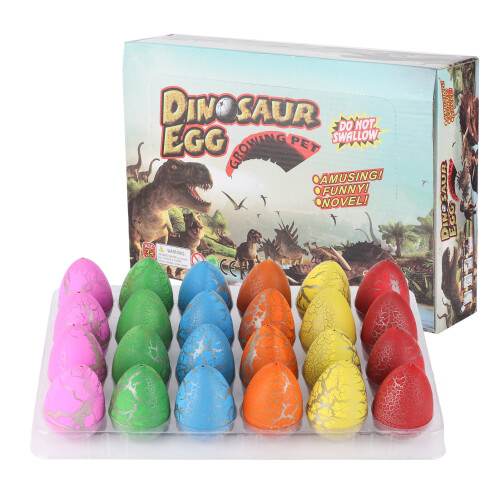 24pcs Growing Dinosaur Eggs Set - Water-Activated Toys, MultiColor 1