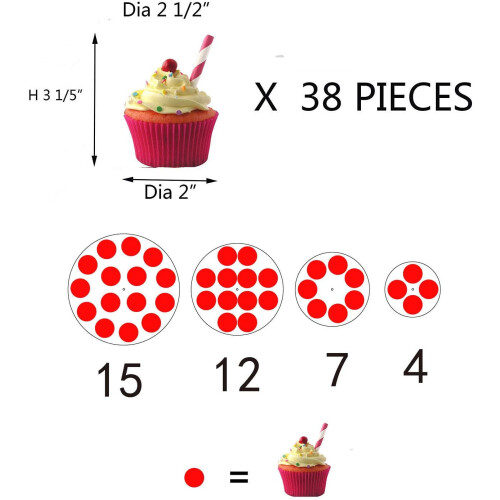 Λαμπερή ακρυλική βιτρίνα για cupcakes, διακόσμηση γάμου και γενεθλίων με ρυθμιζόμενο 2