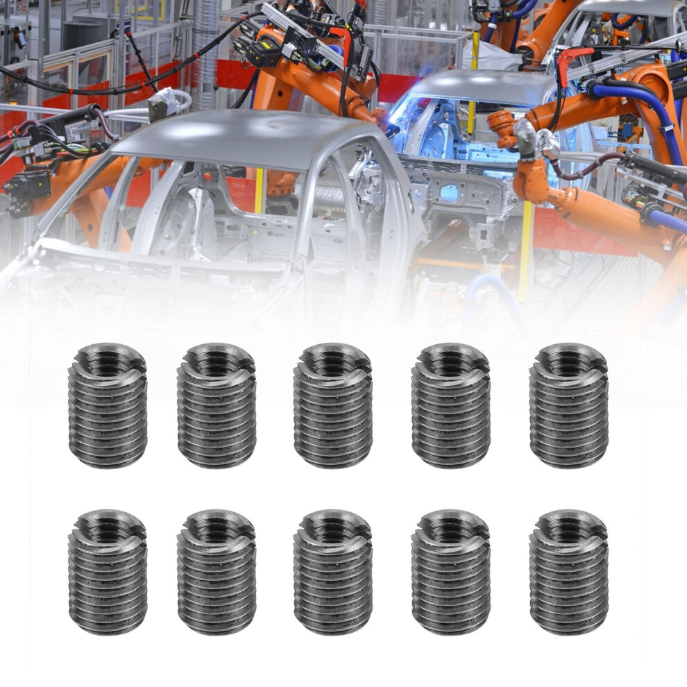 Fine Pitch Insert Nut 10Pcs Stainless Steel Small Sleeve Male Thread Repair Set 7661359702415