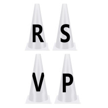 Dressage Training Cones - Arena Markings, Riding Area Labels, Outdoor Tournament Equipment For Professional Riders
