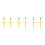 3 Pares De Pendientes Unisex Inoxidable Tuerca Dorado 4